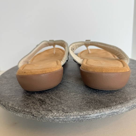 Minnetonka Silverthorne White Leather Boho Sandals 9 - Picture 4 of 10